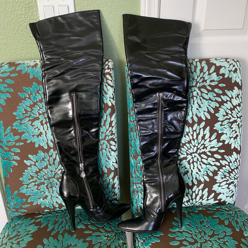 Burberry over the knee boots